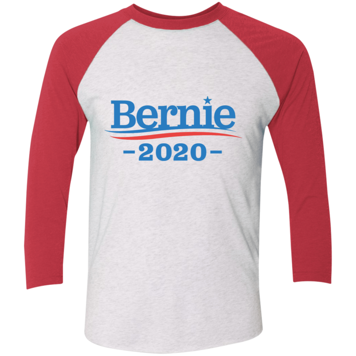 Bernie Sanders 2020 T-Shirt-T-Shirts-CustomCat-Heather White/Vintage Red-X-Small-Vibe Cosy™