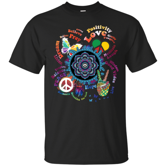 Believe In Peace-Apparel-CustomCat-G200 Gildan Ultra Cotton T-Shirt-Black-S-Vibe Cosy™