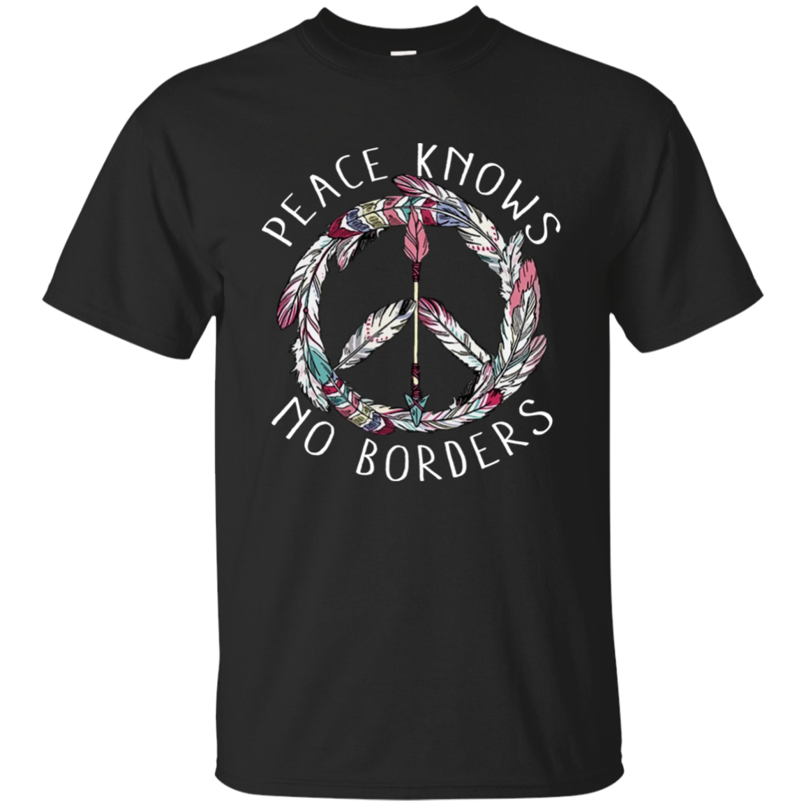 black Peace-Apparel-CustomCat-G200 Gildan Ultra Cotton T-Shirt-Black-S-Vibe Cosy™