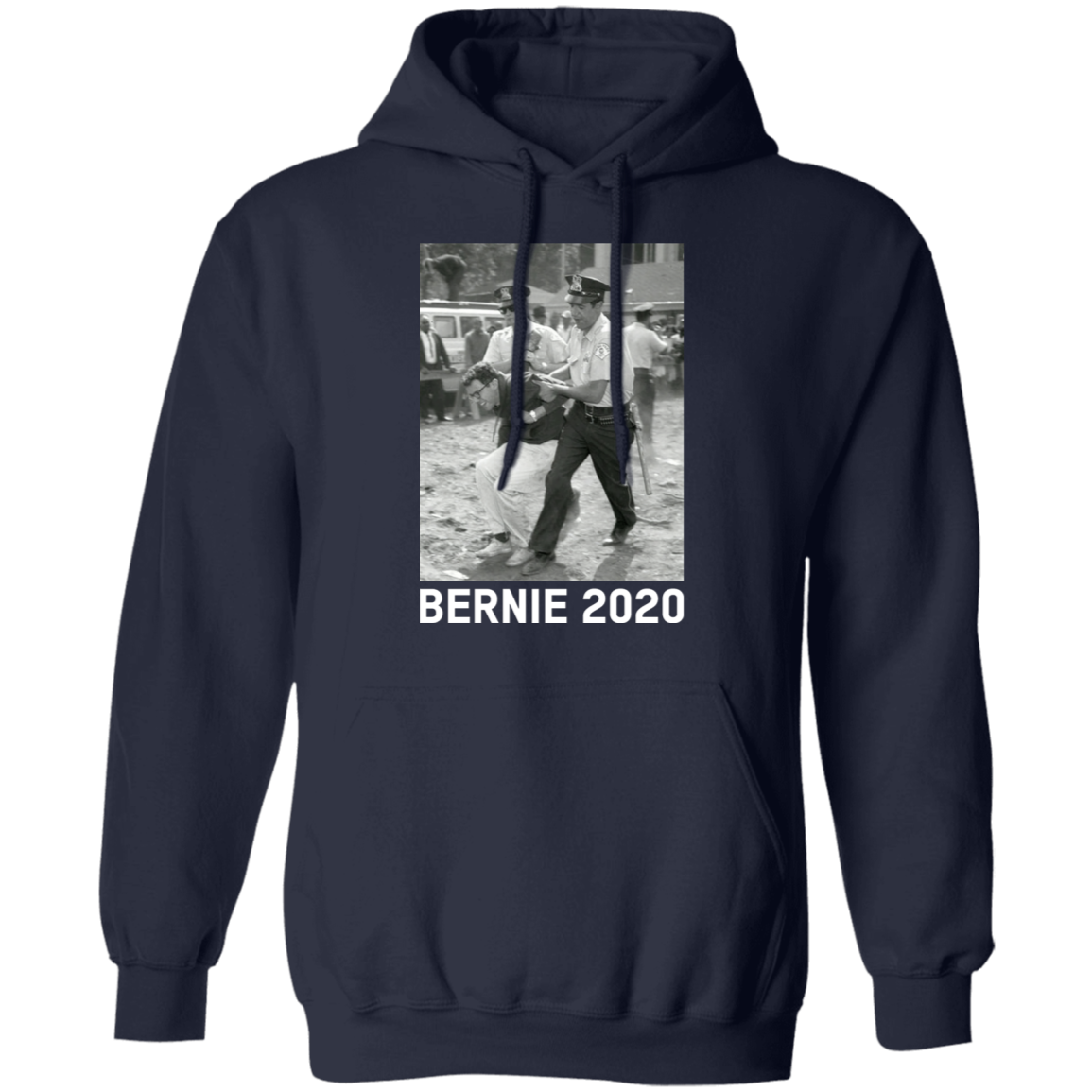 Bernie Sanders Protest Arrest shirts-Sweatshirts-CustomCat-Navy-S-Vibe Cosy™