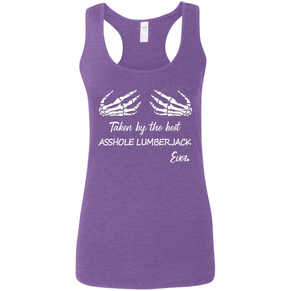 Taken by the best a$$hole lumberjack ever.-T Shirt-CustomCat-LADIES' COTTON T-SHIRT-Black-X-Small-Vibe Cosy™