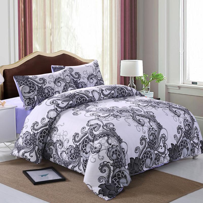 3D European Flowers bedding sets printed Bohemia duvet cover set with Pillowcase-Bedding Set-6teenth Outlet-US Twin-Vibe Cosy™