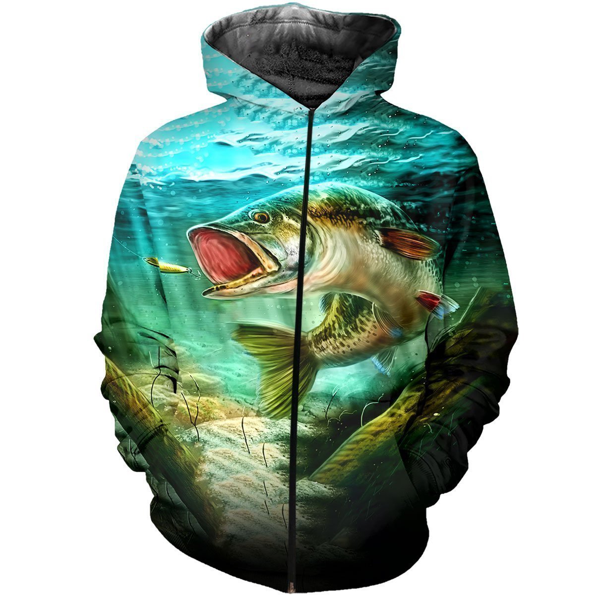 3D All Over Printed Fishing Shirts and Shorts-Apparel-HP Arts-ZIPPED HOODIE-S-Vibe Cosy™
