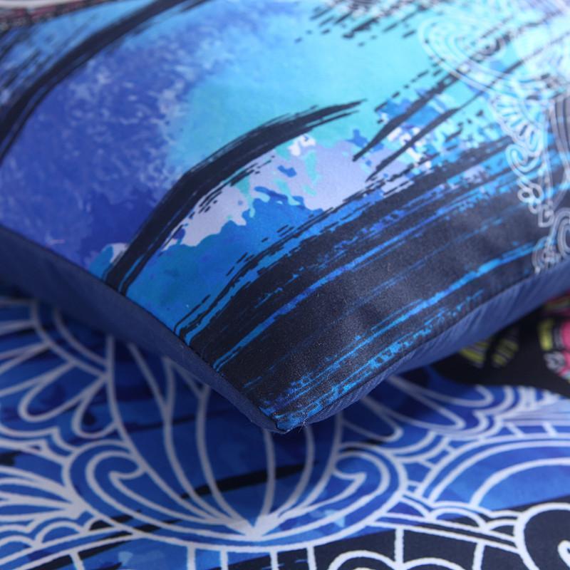 India Elephant Bedding Set Bohemian Design NHT270303-Bedding Set-6teenth Outlet-Blue-US Full-Vibe Cosy™