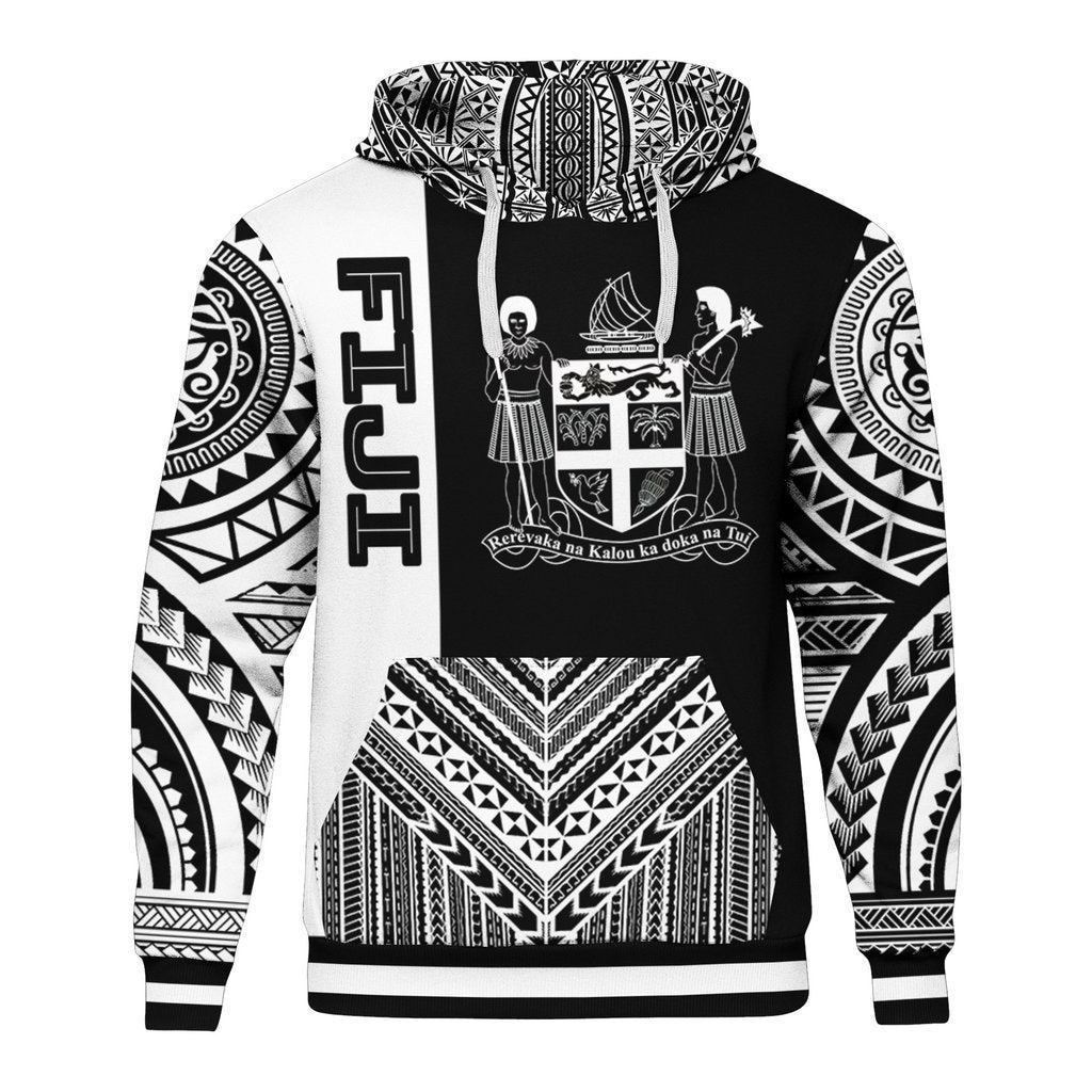 Fiji Hoodie - Polynesian Special Black Style BN10-Apparel-Khanh Arts-Hoodie-S-Vibe Cosy™