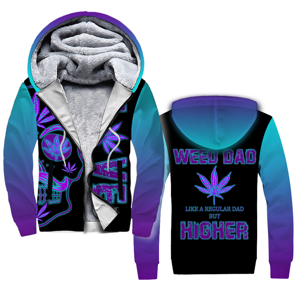 420 Dad by SUN 3D All Over Printed Hoodie Shirt HAC020501-Apparel-SUN-Zipped Hoodie-S-Vibe Cosy™