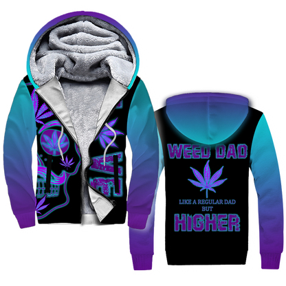 420 Dad by SUN 3D All Over Printed Hoodie Shirt HAC020501-Apparel-SUN-Zipped Hoodie-S-Vibe Cosy™