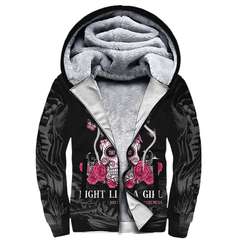 Breast cancer 3d hoodie shirt for men and women HG HAC160304-Apparel-HG-Fleecezip hoodie-S-Vibe Cosy™