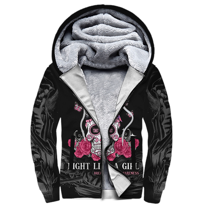Breast cancer 3d hoodie shirt for men and women HG HAC160304-Apparel-HG-Fleecezip hoodie-S-Vibe Cosy™
