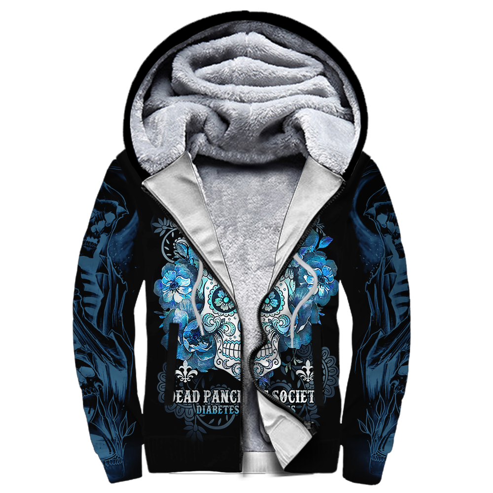 Diabetes 3d hoodie shirt for men and women HG HAC210301-Apparel-HG-Fleecezip hoodie-S-Vibe Cosy™