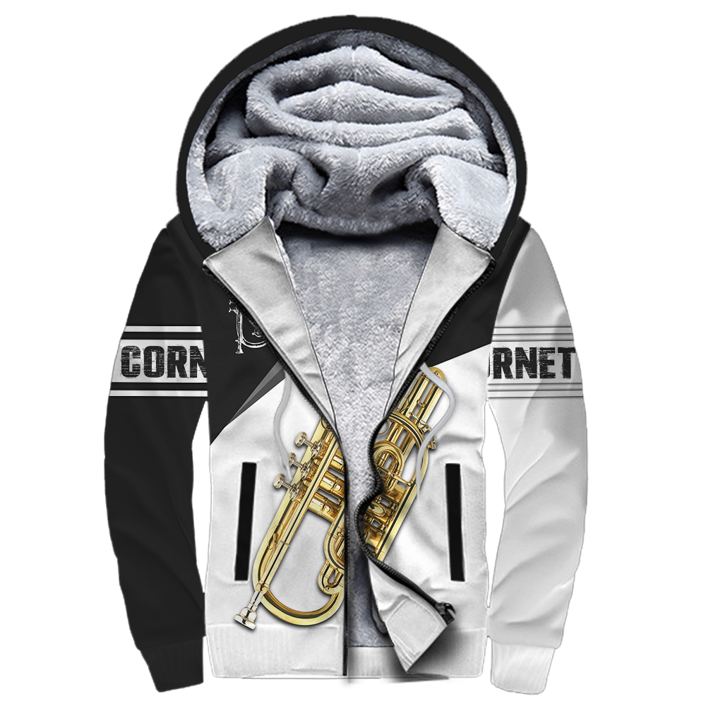 Cornet music 3d hoodie shirt for men and women HG HAC260202-Apparel-HG-Fleecezip hoodie-S-Vibe Cosy™