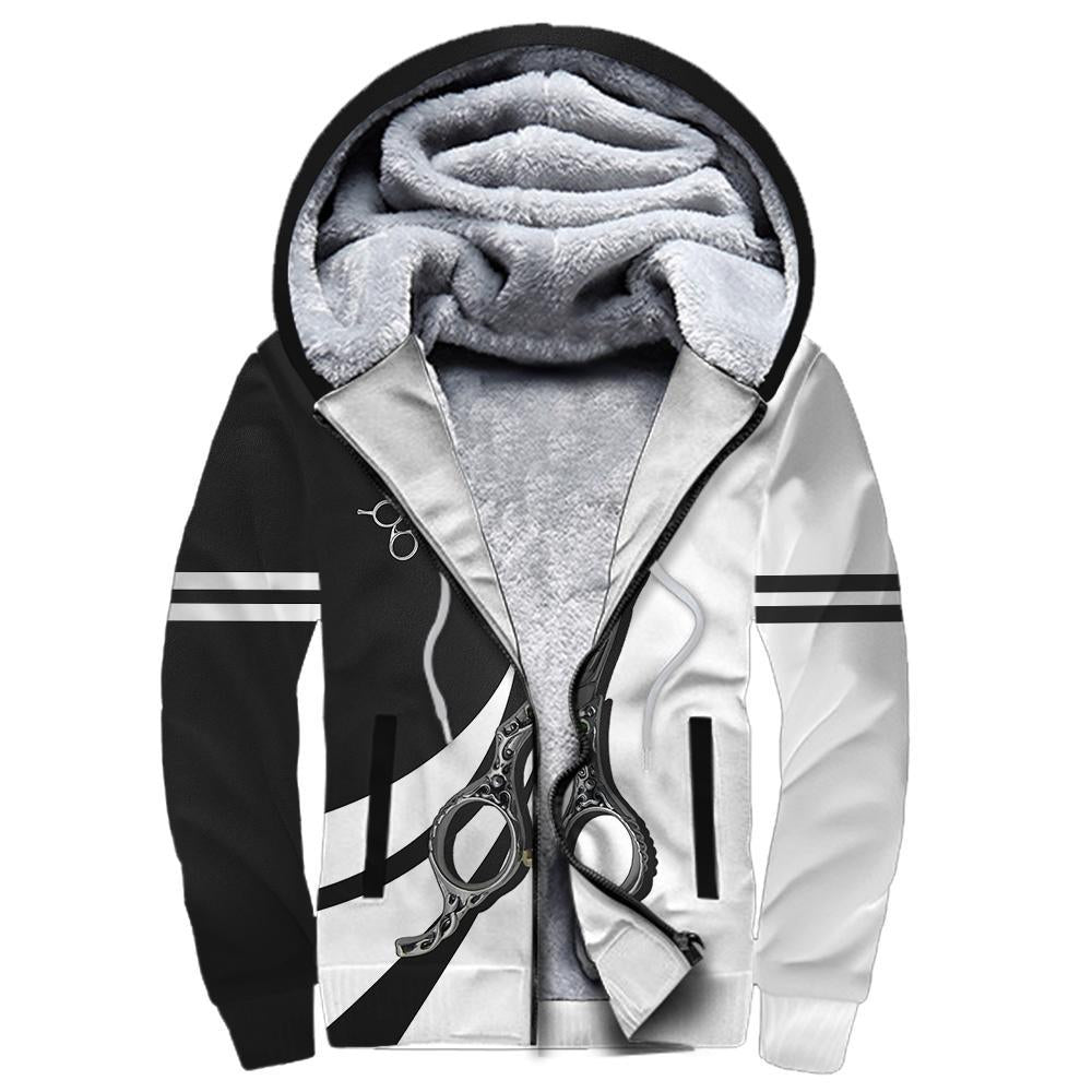 Hair stylist 3d hoodie shirt for men and women HG HAC130205-Apparel-HG-Fleecezip hoodie-S-Vibe Cosy™
