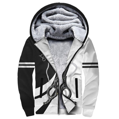 Hair stylist 3d hoodie shirt for men and women HG HAC130205-Apparel-HG-Fleecezip hoodie-S-Vibe Cosy™