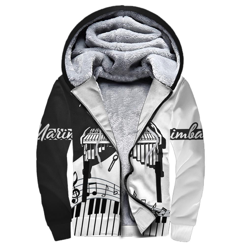 Marimba music 3d hoodie shirt for men and women HG HAC301201-Apparel-HG-Fleecezip hoodie-S-Vibe Cosy™