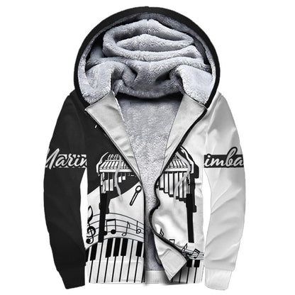 Marimba music 3d hoodie shirt for men and women HG HAC301201-Apparel-HG-Fleecezip hoodie-S-Vibe Cosy™