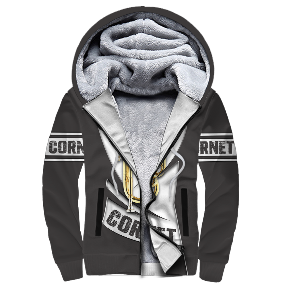 Cornet music 3d hoodie shirt for men and women HG HAC260201-Apparel-HG-Fleecezip hoodie-S-Vibe Cosy™