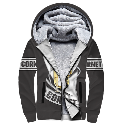 Cornet music 3d hoodie shirt for men and women HG HAC260201-Apparel-HG-Fleecezip hoodie-S-Vibe Cosy™