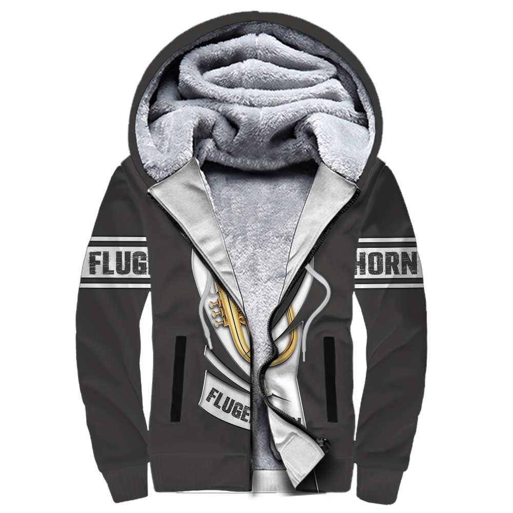Flugelhorn music 3d hoodie shirt for men and women HG HAC260203-Apparel-HG-Fleecezip hoodie-S-Vibe Cosy™