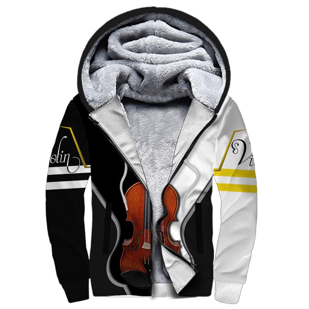 Violin music 3d hoodie full HG HAC281102-Apparel-HG-Fleecezip hoodie-S-Vibe Cosy™