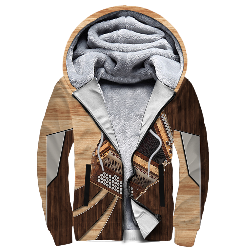 Accordion music 3d hoodie shirt for men and women HG HAC280201-Apparel-HG-Fleecezip hoodie-S-Vibe Cosy™