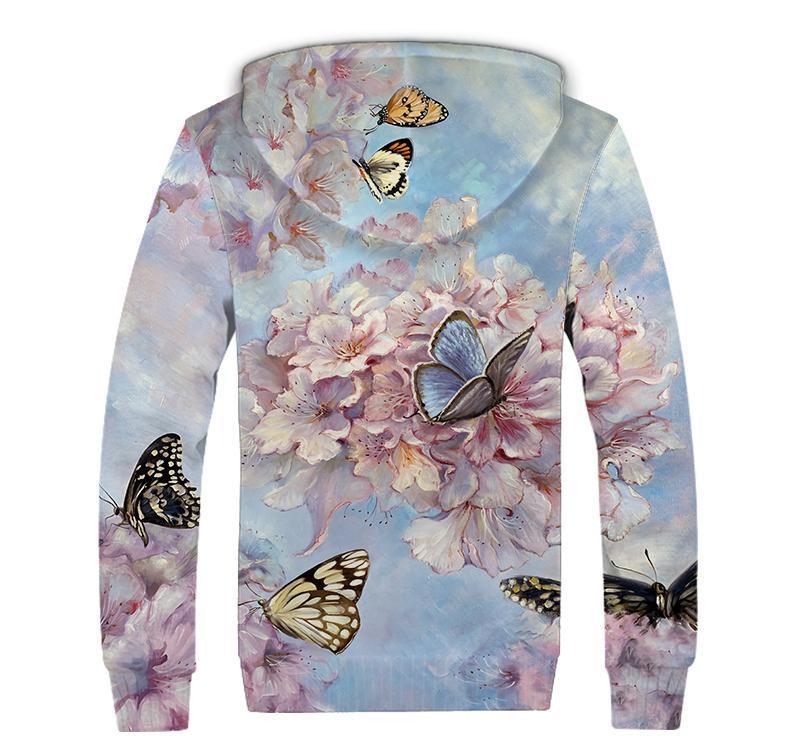 Butterfly Sweet Garden 3D Winter Clothes TR091104-Apparel-NNK-Hoodie-S-Vibe Cosy™