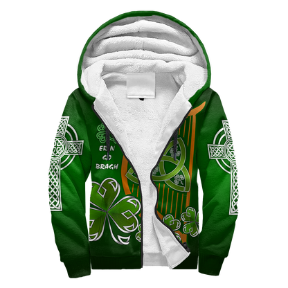 Premium Unisex Hoodie Irish St.Patrick Day The Harp The Shamrock And The Trinity ML