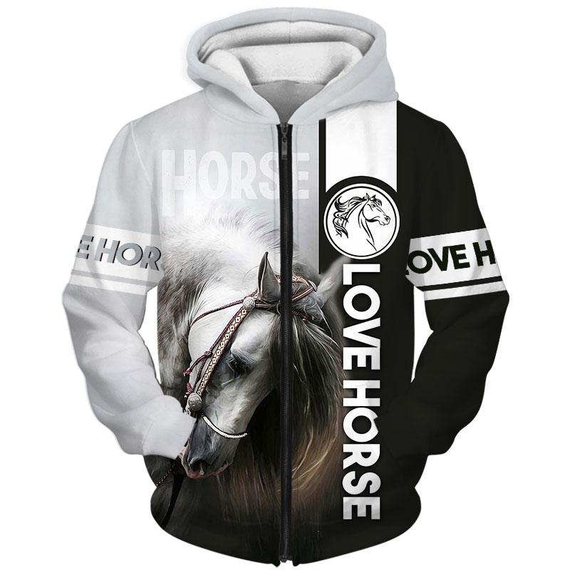 Love Horse 3D All Over Printed Shirts For Men And Women TN