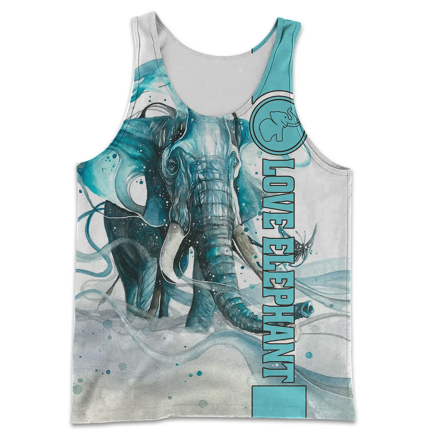 LOVE ELEPHANT 3D ALL OVER PRINTED SHIRTS PL09032004-Apparel-PL8386-Tank Top-S-Vibe Cosy™