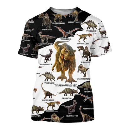 Dinosaur World 3D all over printed shirts
