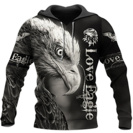 Love Eagle 3D All Over Printed Shirts For Men & Women TA160501-Apparel-TA-Hoodie-S-Vibe Cosy™