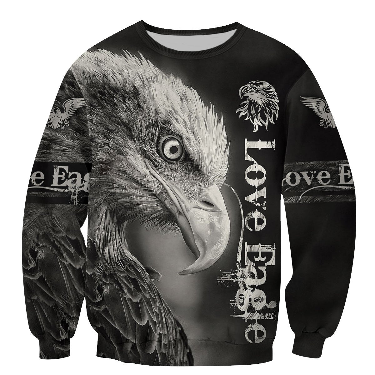 Love Eagle 3D All Over Printed Shirts For Men & Women TA160501-Apparel-TA-Sweatshirts-S-Vibe Cosy™