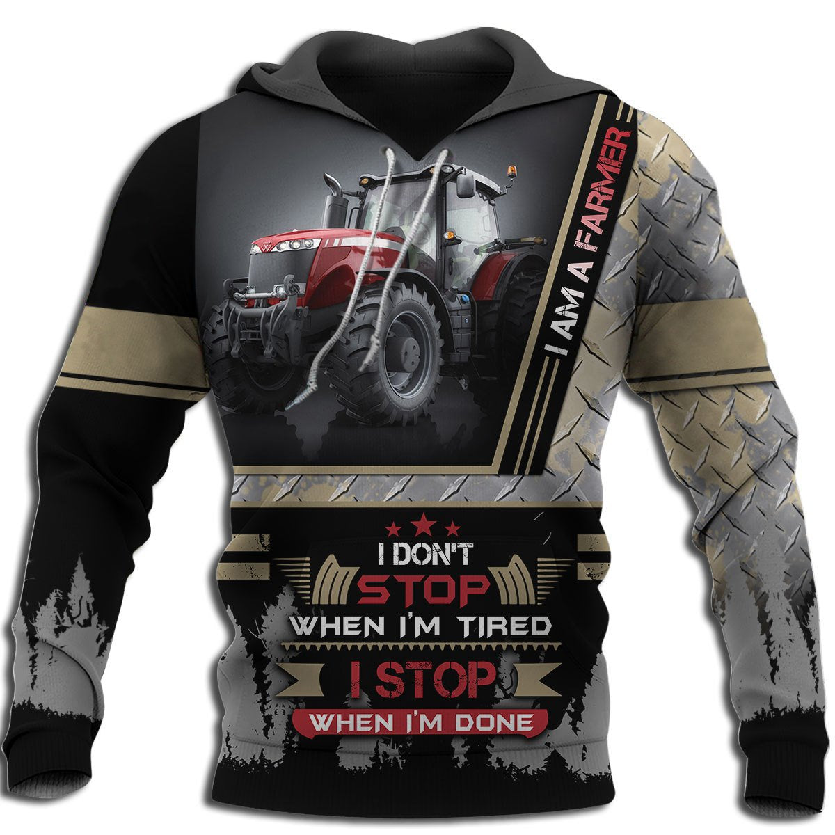 Beautiful Tractor 3D All Over Printed Shirts for Men and Women AM180203-Apparel-TT-Hoodie-S-Vibe Cosy™
