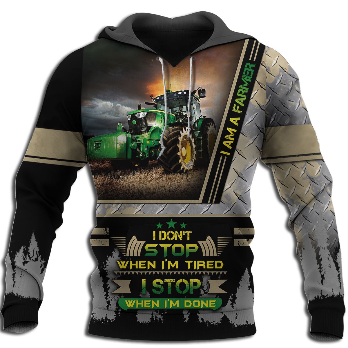 Beautiful Tractor 3D All Over Printed Shirts for Men and Women AM180201-Apparel-TT-Hoodie-S-Vibe Cosy™