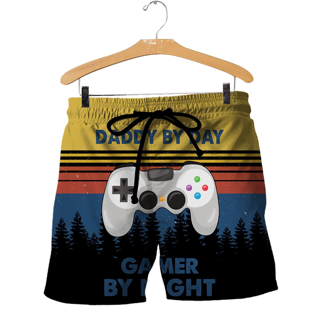 Daddy By Day Gamer By Night 3D All Over Printed Shirt TA160502-Apparel-TA-Shorts-S-Vibe Cosy™