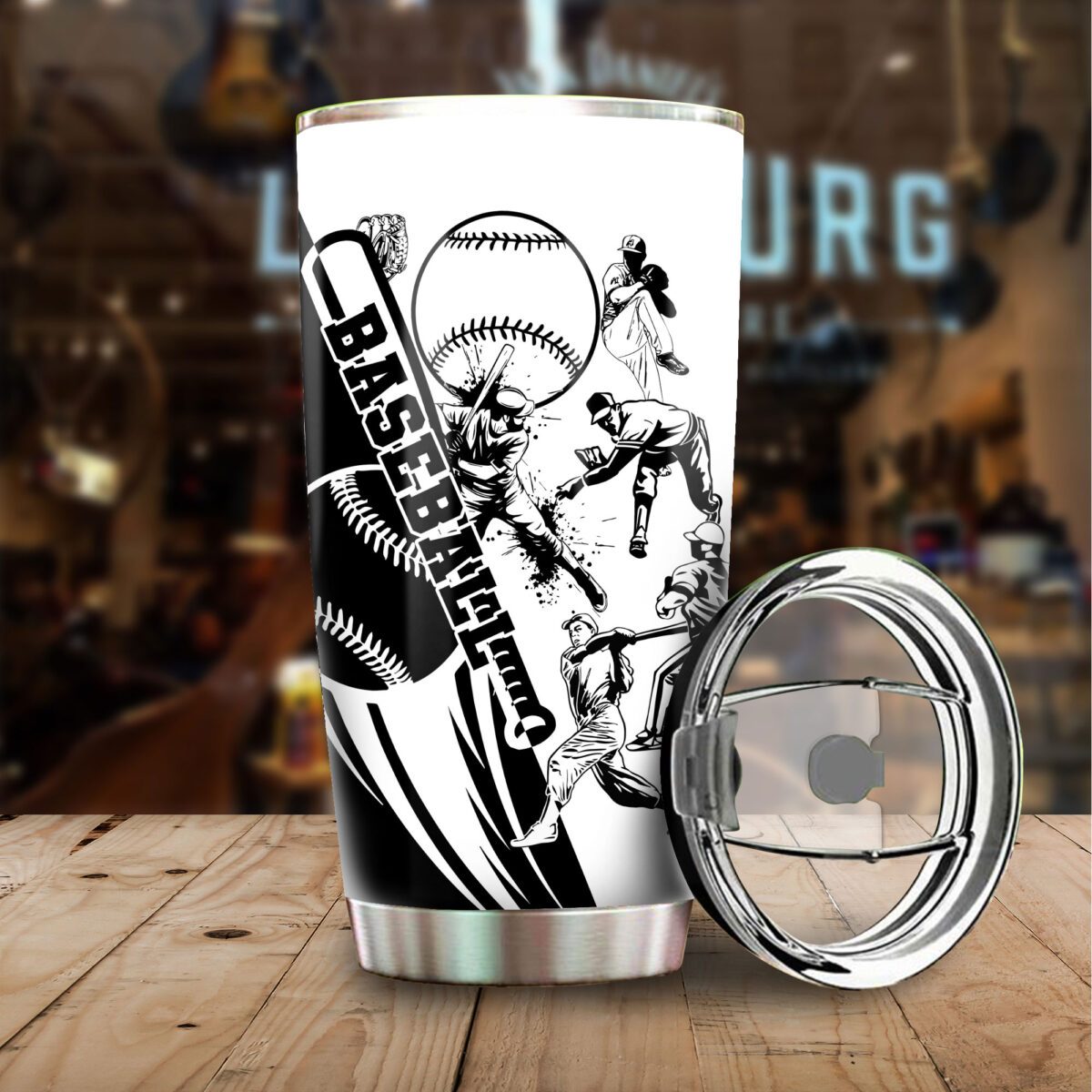 Premium Baseball Stainless Steel Tumbler