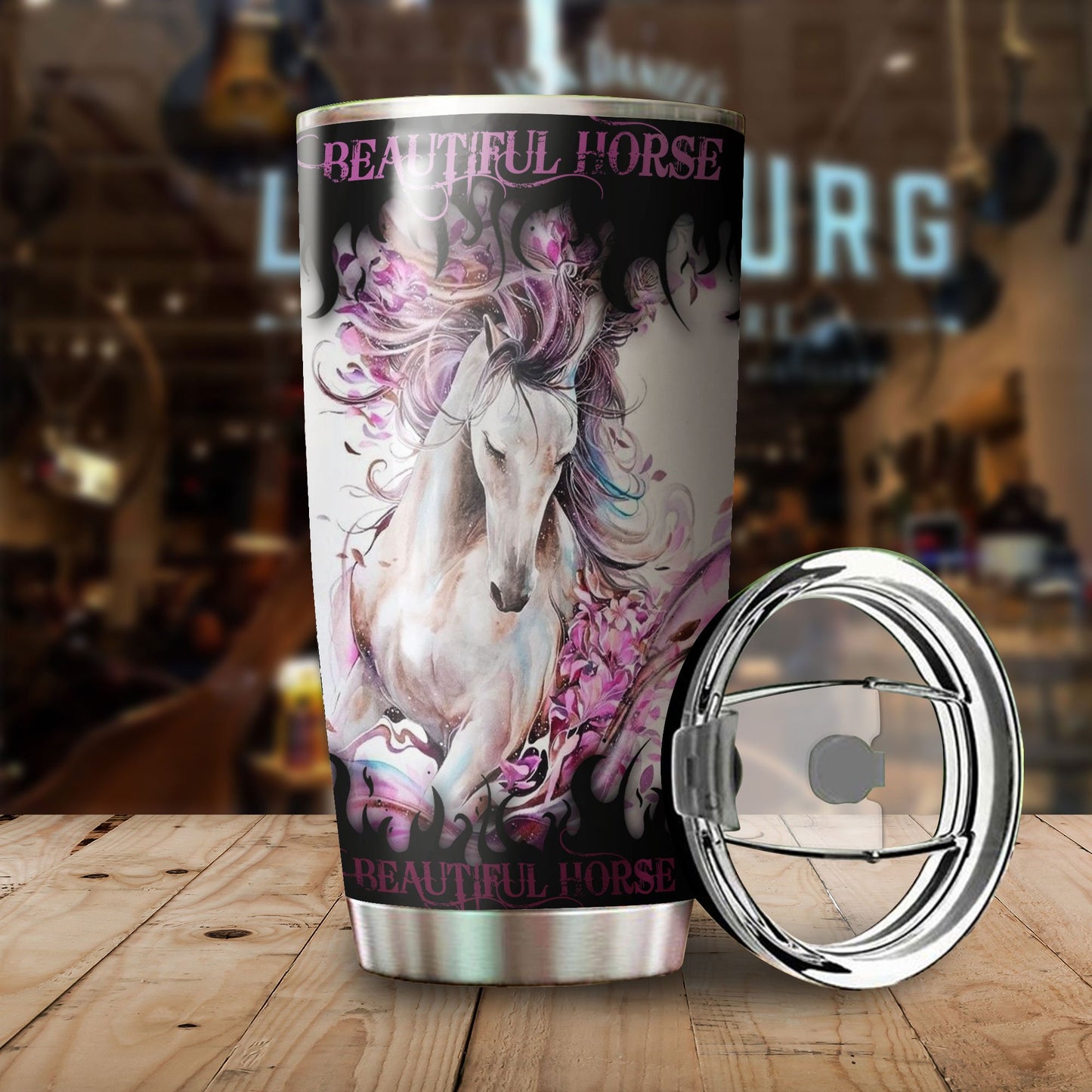 Beautiful Horse Stainless Steel Tumbler TA032603-TA-Vibe Cosy™