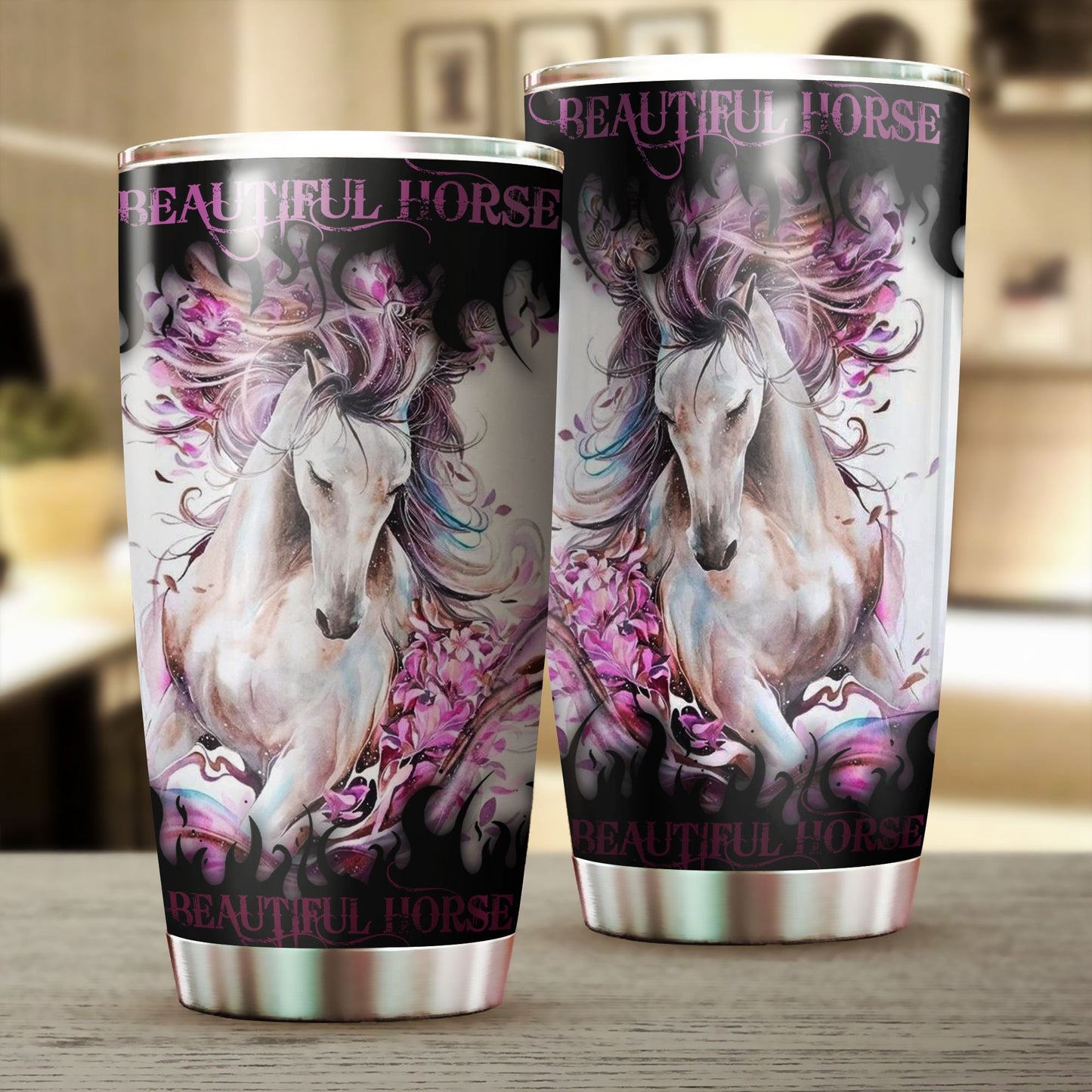 Beautiful Horse Stainless Steel Tumbler TA032603-TA-Vibe Cosy™