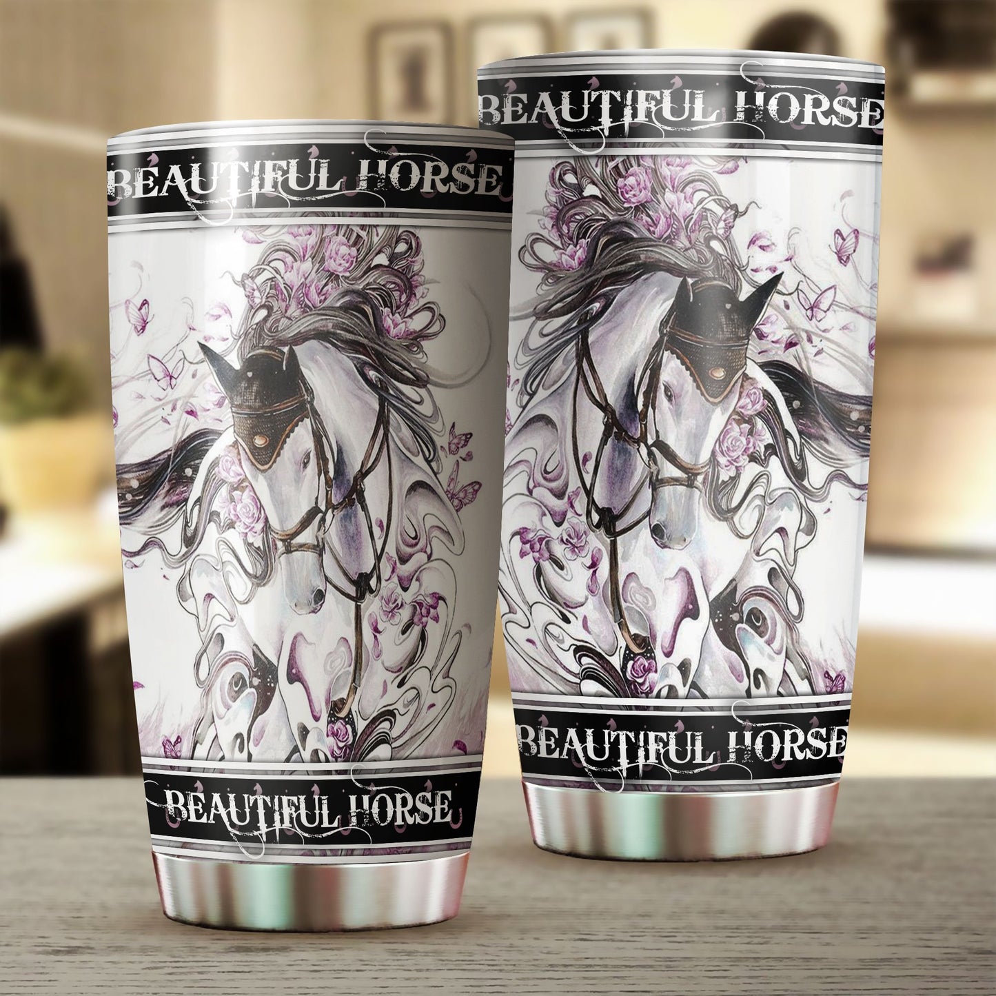 Beautiful Horse Stainless Steel Tumbler TA032602-TA-Vibe Cosy™