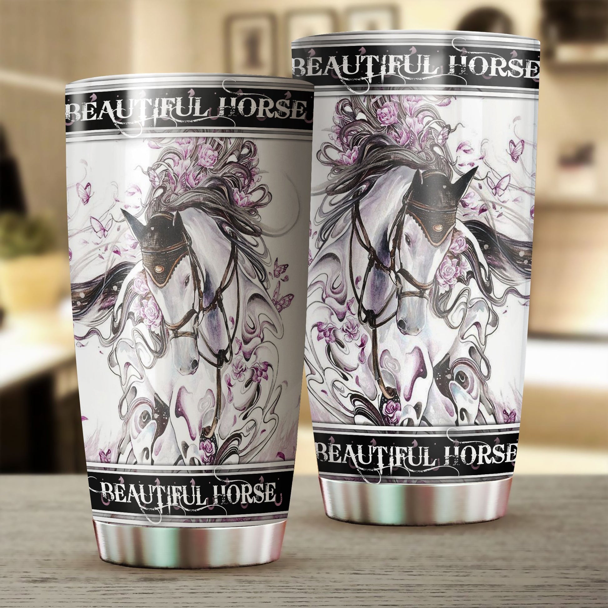 Beautiful Horse Stainless Steel Tumbler TA032602-TA-Vibe Cosy™