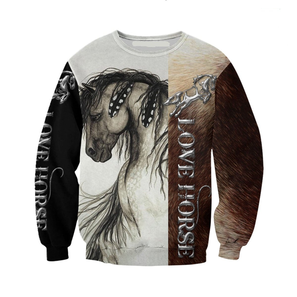 Premium Love Horse 3D All Over Printed Unisex Shirts