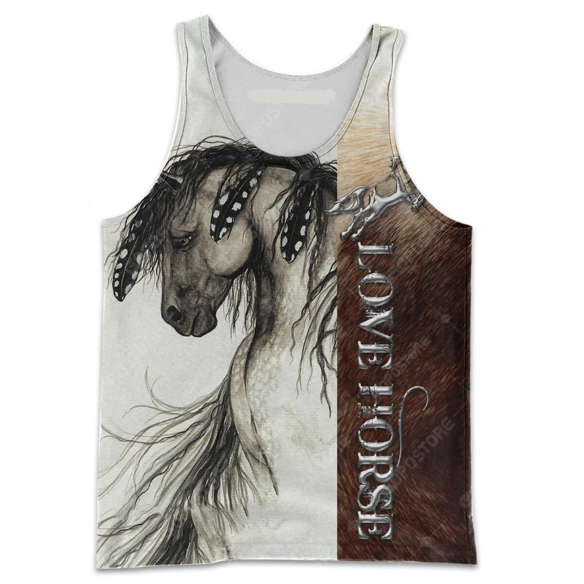 Premium Love Horse 3D All Over Printed Unisex Shirts