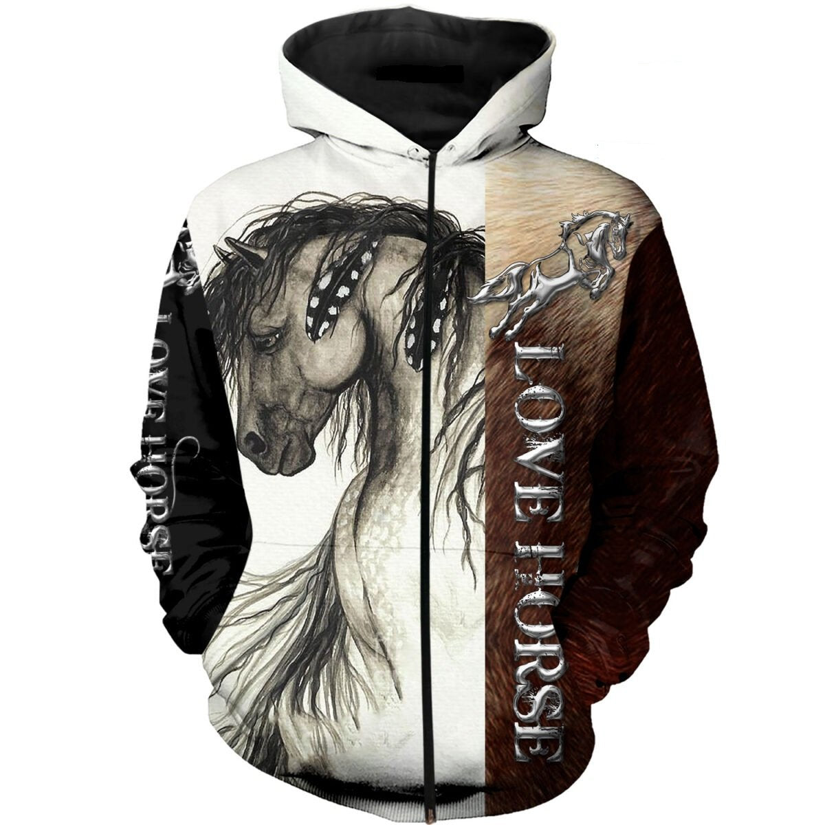 Premium Love Horse 3D All Over Printed Unisex Shirts