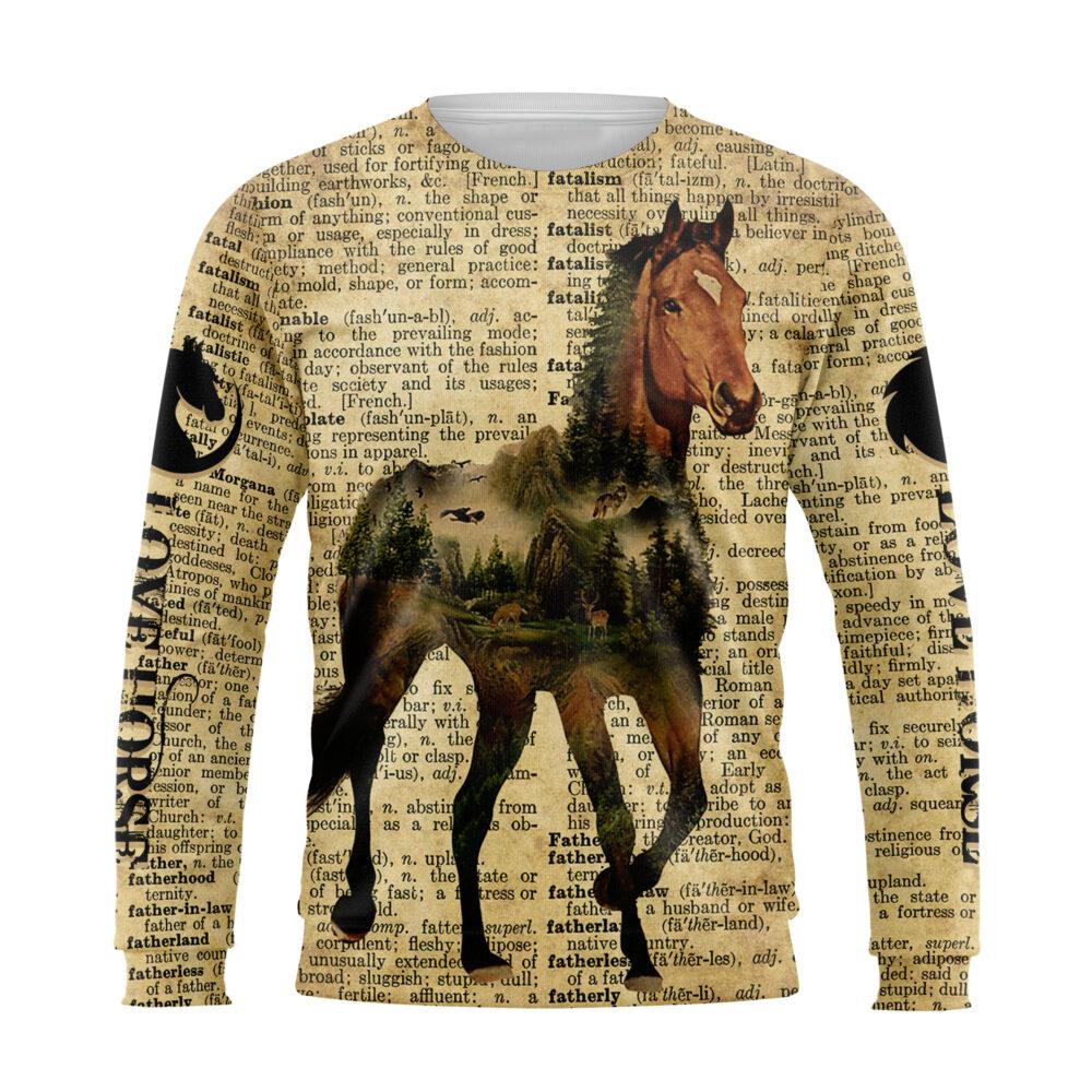 Horse 3D All Over Printed Unisex Shirts TN