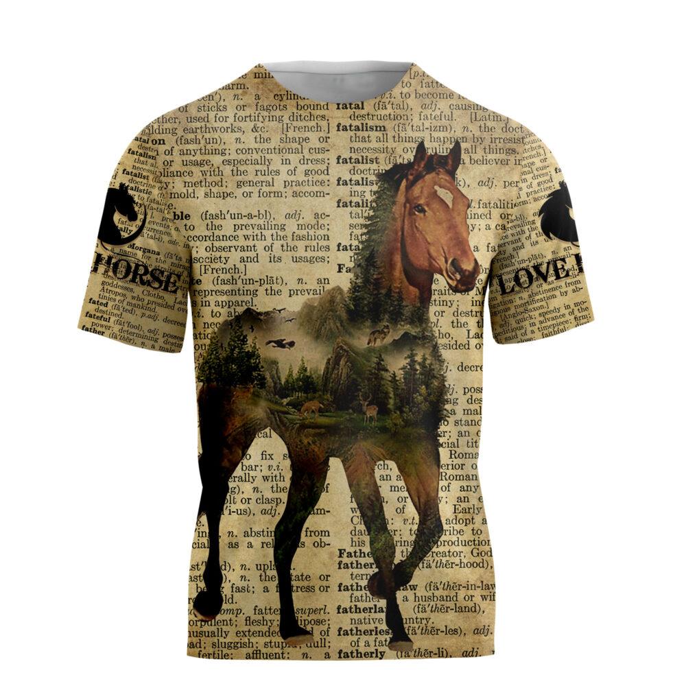 Horse 3D All Over Printed Unisex Shirts TN