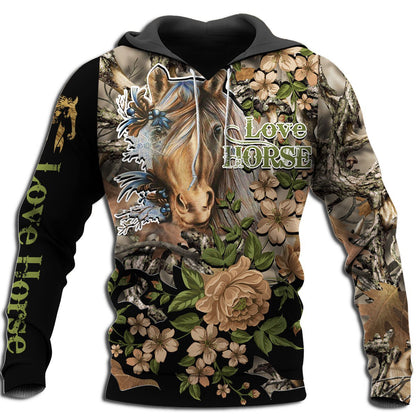 Love Horse 3D All over print for Men and Women shirt HR20-Apparel-NNK-Hoodie-S-Vibe Cosy™