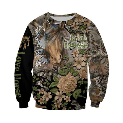 Love Horse 3D All over print for Men and Women shirt HR20-Apparel-NNK-Sweat Shirt-S-Vibe Cosy™