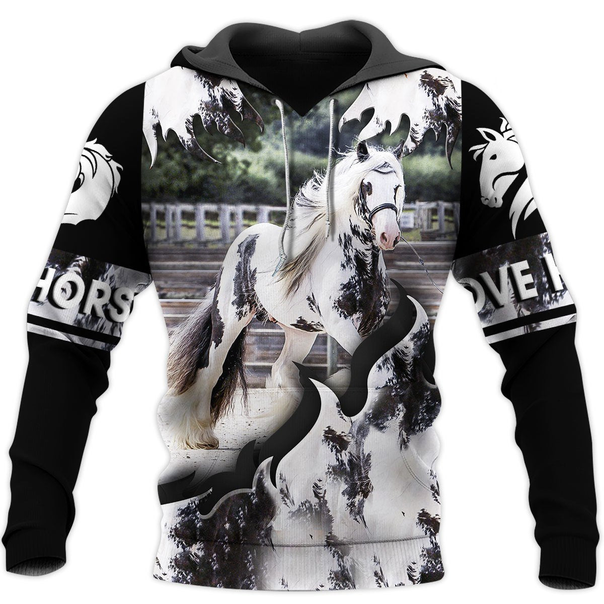 Love Horse 3D All Over Printed Shirts For Men and Women TT130413-Apparel-TT-Hoodie-S-Vibe Cosy™