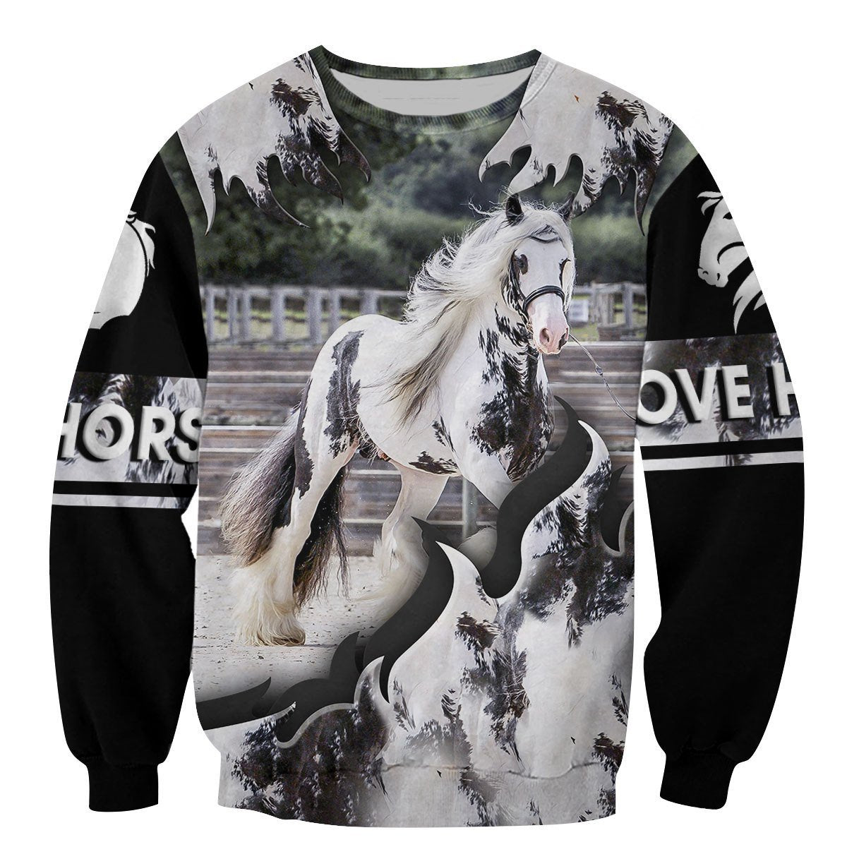 Love Horse 3D All Over Printed Shirts For Men and Women TT130413-Apparel-TT-Sweatshirts-S-Vibe Cosy™