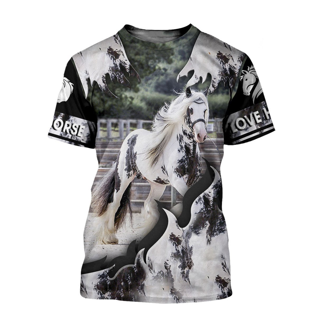 Love Horse 3D All Over Printed Shirts For Men and Women TT130413-Apparel-TT-T-Shirts-S-Vibe Cosy™