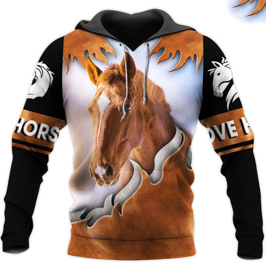 Love Horse 3D All Over Printed Shirts For Men and Women TT130415-Apparel-TT-Hoodie-S-Vibe Cosy™